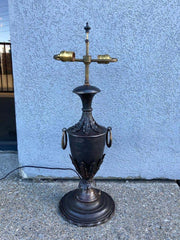 19th Century French Neoclassical Style Urn Form Steel Lamp