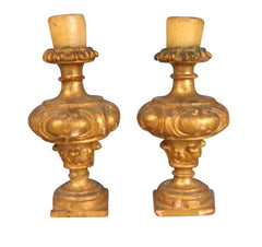 Pair of Italian Gilt Candlesticks