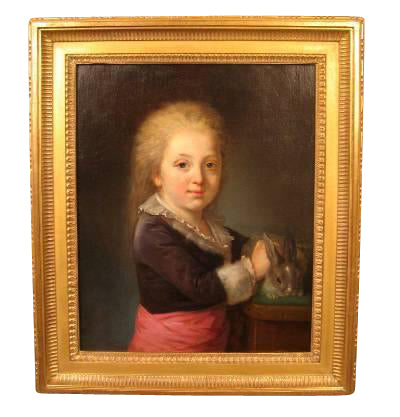 French 18th Century Portrait of a Child