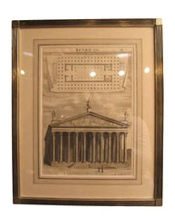 18th Century Engraving of a Greek Temple