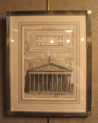 18th Century Engraving of a Greek Temple