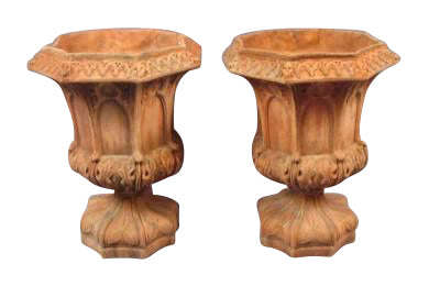 Pair Gothic Style Planters