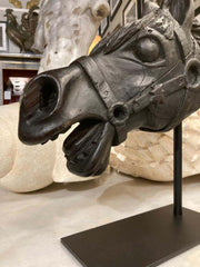 19th Century American Carved Wood Horse Head
