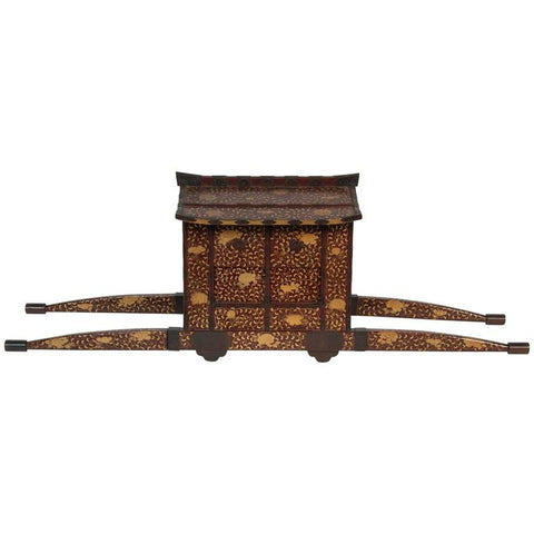 Japanese Edo-Meiji Period Lacquered Palanquin