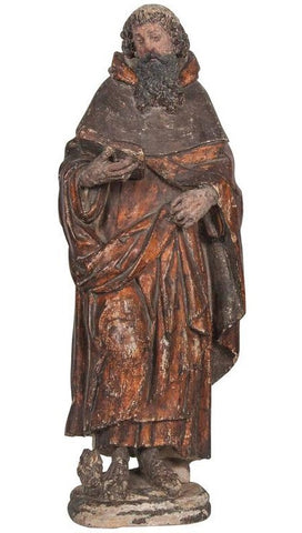 Italian 16th Century Carving of a Male Saint