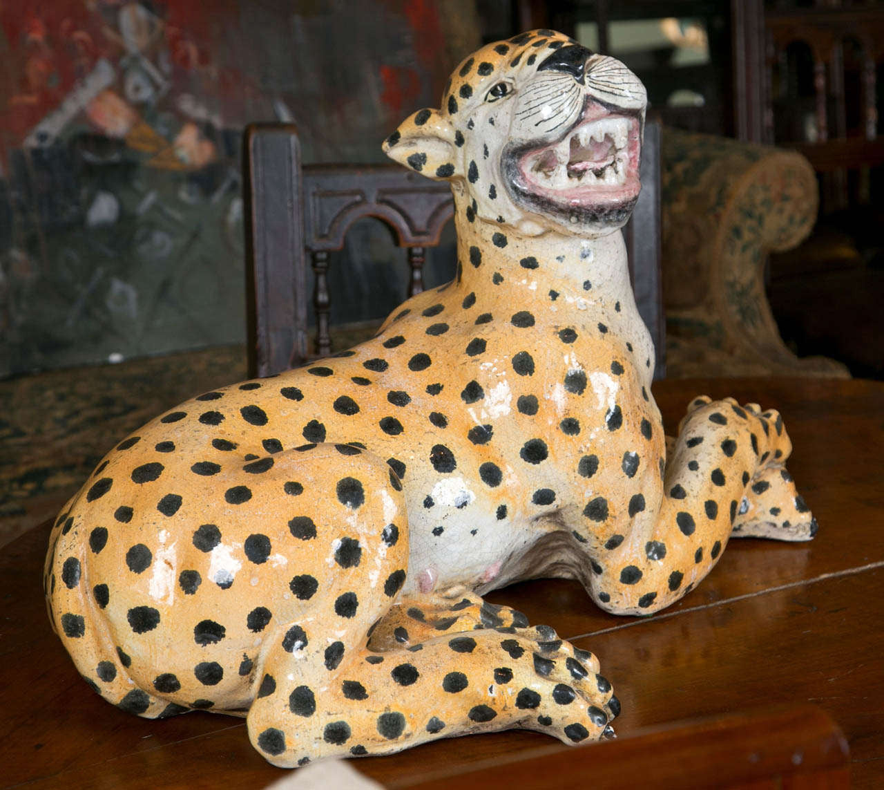 Large Ceramic Leopard