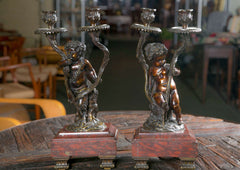 Pair of Rococo Style Candelabra