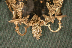 Pair of Louis XIV Bronze D'ore Sconces
