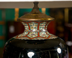 Pair of Japanese Cloisonne Lamps