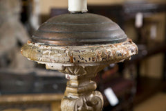 18th Century Candlestick Mounted as a Lamp