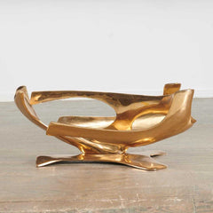 A Limited Edition Gilt Bronze Coffee Table Designed by Fred Brouard