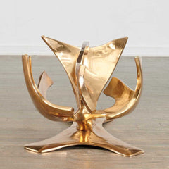 A Limited Edition Gilt Bronze Coffee Table Designed by Fred Brouard