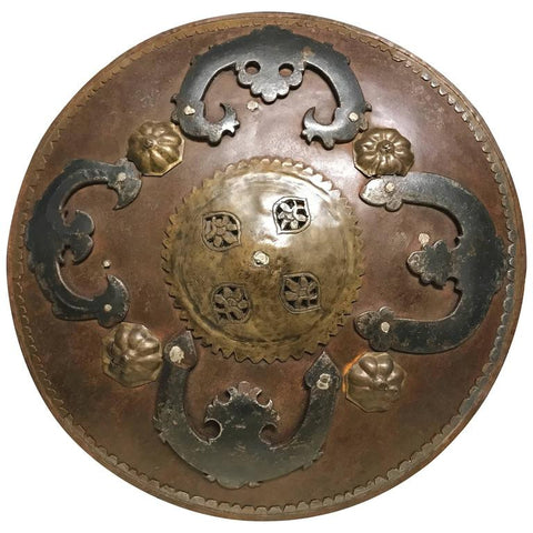 Monothic Battlescar Defender Shield Ornate Bronze 
