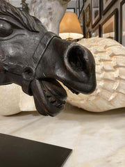 19th Century American Carved Wood Horse Head