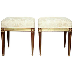 Pair of Russian Neoclassic Stools
