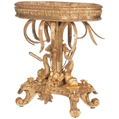 An Italian Belle Epoque Gilt Wood Jardiniere with Liner