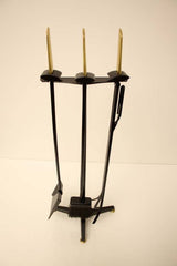 A Set of Modernist Art Deco Fire Tools Designed by Donald Deskey