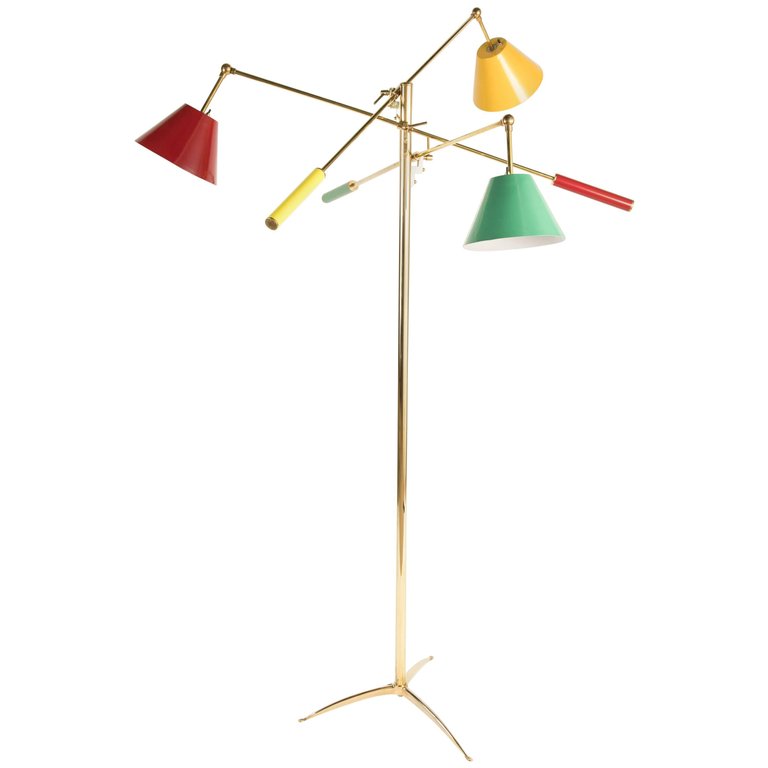 Triennale Floor Lamp Attributed to Gino Sarfatti
