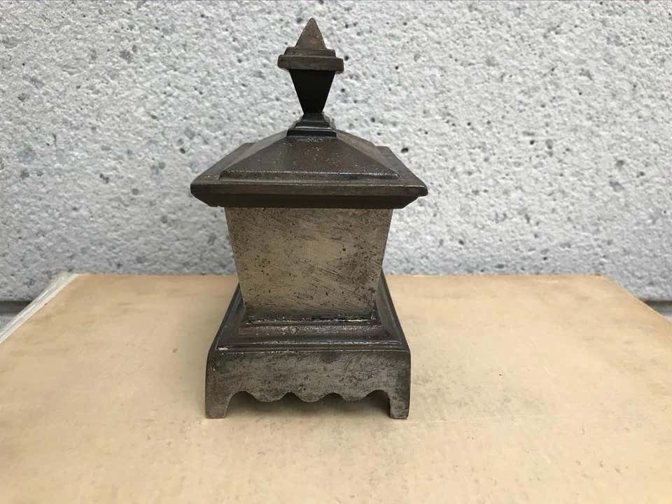 Grand Tour Steel Sarcophagus Form Box