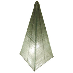 Glass Pyramid Sculptural Floor Lamp