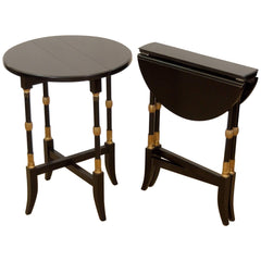 Regency-Style Folding Occasional Tables from the Fontainebleau Hotel,  Priced Individually