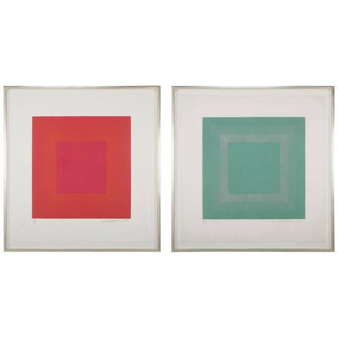 Pair of Richard Anuszkiewicz Intaglio Etchings with Aquatint
