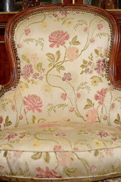 French Louis XV Walnut Bergere Armchair  Bergere chair, Armchair, Bergere  armchair