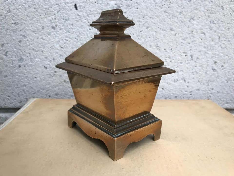 Grand Tour Bronze Sarcophagus Form Box Grand Tour Bronze Sarcophagus Form Box