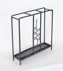 French Wrought Iron Art Deco Umbrella Stand