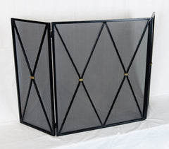Modernist Iron Fire Screen in the Manner of Jean Royere