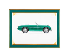 Original Signed Ink & Wash on Paper by American Automobile Artist Russell J. Von Sauers