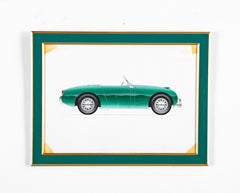 Original Signed Ink & Wash on Paper by American Automobile Artist Russell J. Von Sauers
