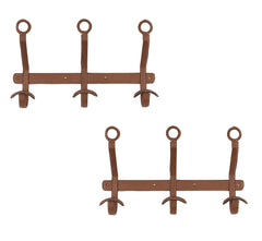 A Pair of Jacques Adnet Coat Hooks