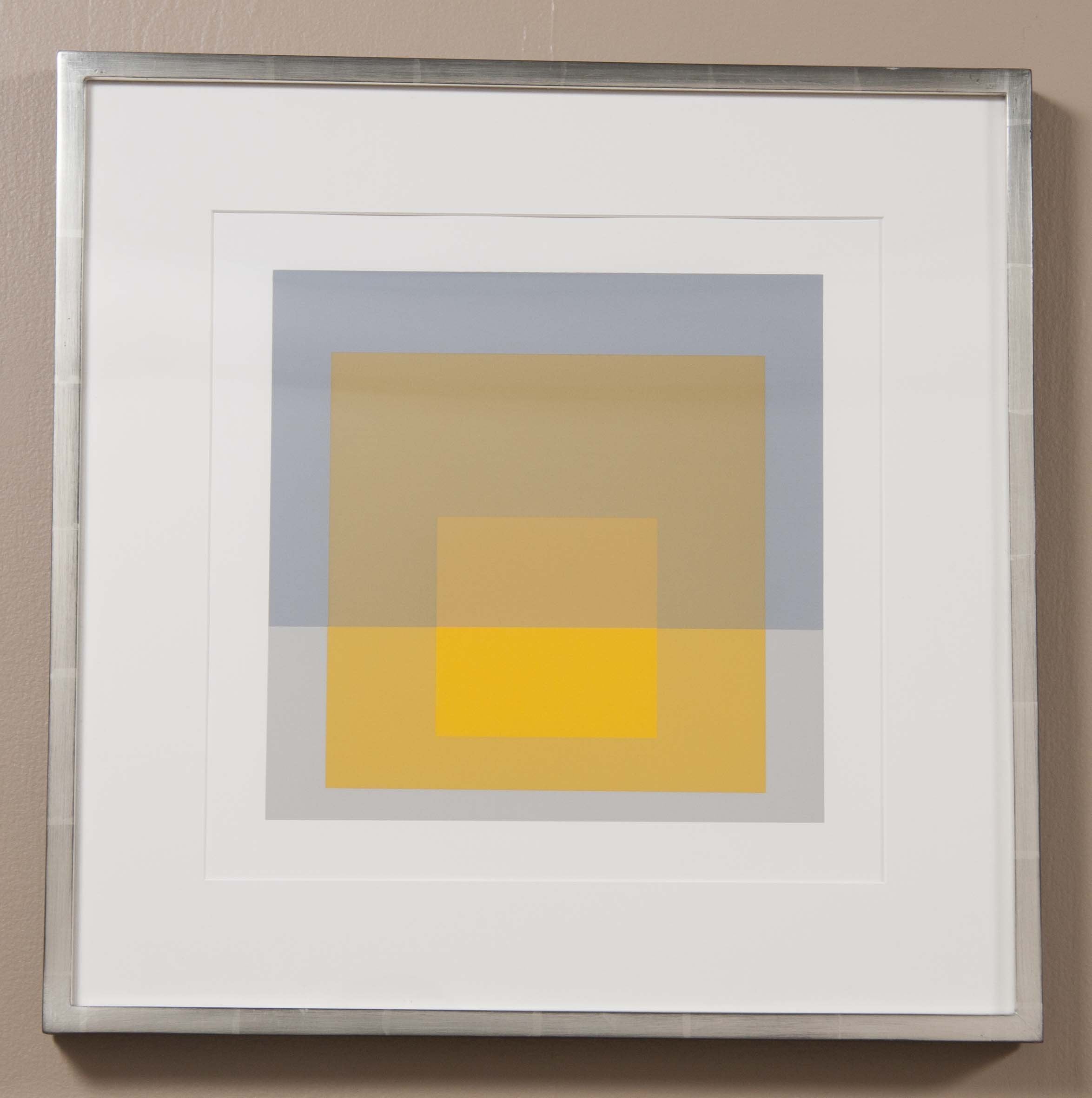 Josef Albers Print from the Series Formulation: Articulation