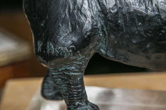 Bronze Rhino Sculpture by R. d’Andlau-Hombourg