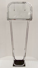 Art Deco Glass and Chrome Birdcage