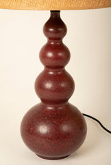 Oxblood Glazed Stoneware Lamp by Axel Salto