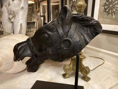 19th Century American Carved Wood Horse Head