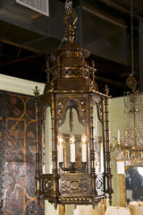 Fine Chandelier Attributed to Edward F. Caldwell Lantern