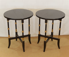 Regency-Style Folding Occasional Tables from the Fontainebleau Hotel,  Priced Individually