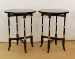 Regency-Style Folding Occasional Tables from the Fontainebleau Hotel,  Priced Individually