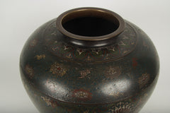 A Large Chinese Cloisonne Bronze Vase