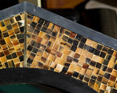 Bone & Tortoise Shell Octagonal Mirrors by Anthony Redmile