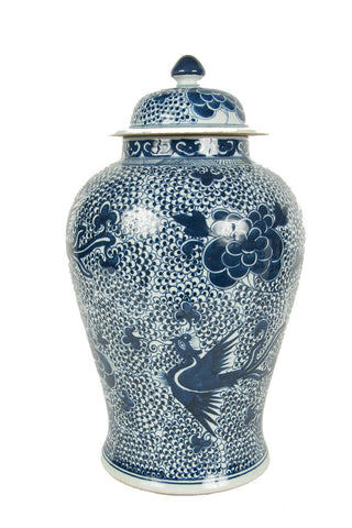 A Chinese Blue and White Porcelain Jar