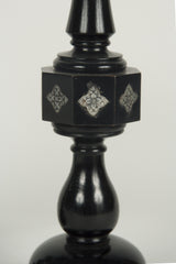 A Pair of Cotswold School Ebonized Candlesticks