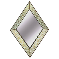 Eglomise Art Deco Diamond Form Mirror