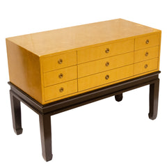 Gilt & Lacquered Chinoiserie-Inspired Chest of Drawers by Kittinger Furniture