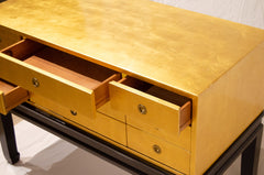 Gilt & Lacquered Chinoiserie-Inspired Chest of Drawers by Kittinger Furniture