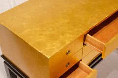 Gilt & Lacquered Chinoiserie-Inspired Chest of Drawers by Kittinger Furniture