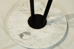 Italian Marble & Black Enameled Valet Stand